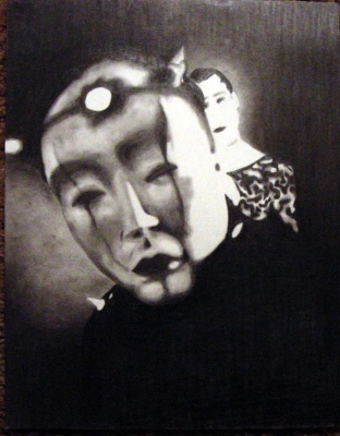 mask drawing by luke dixon