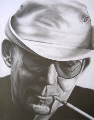hunter s thompson drawing by luke dixon