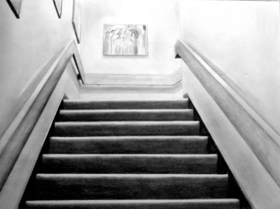 stairs drawing  by luke dixon